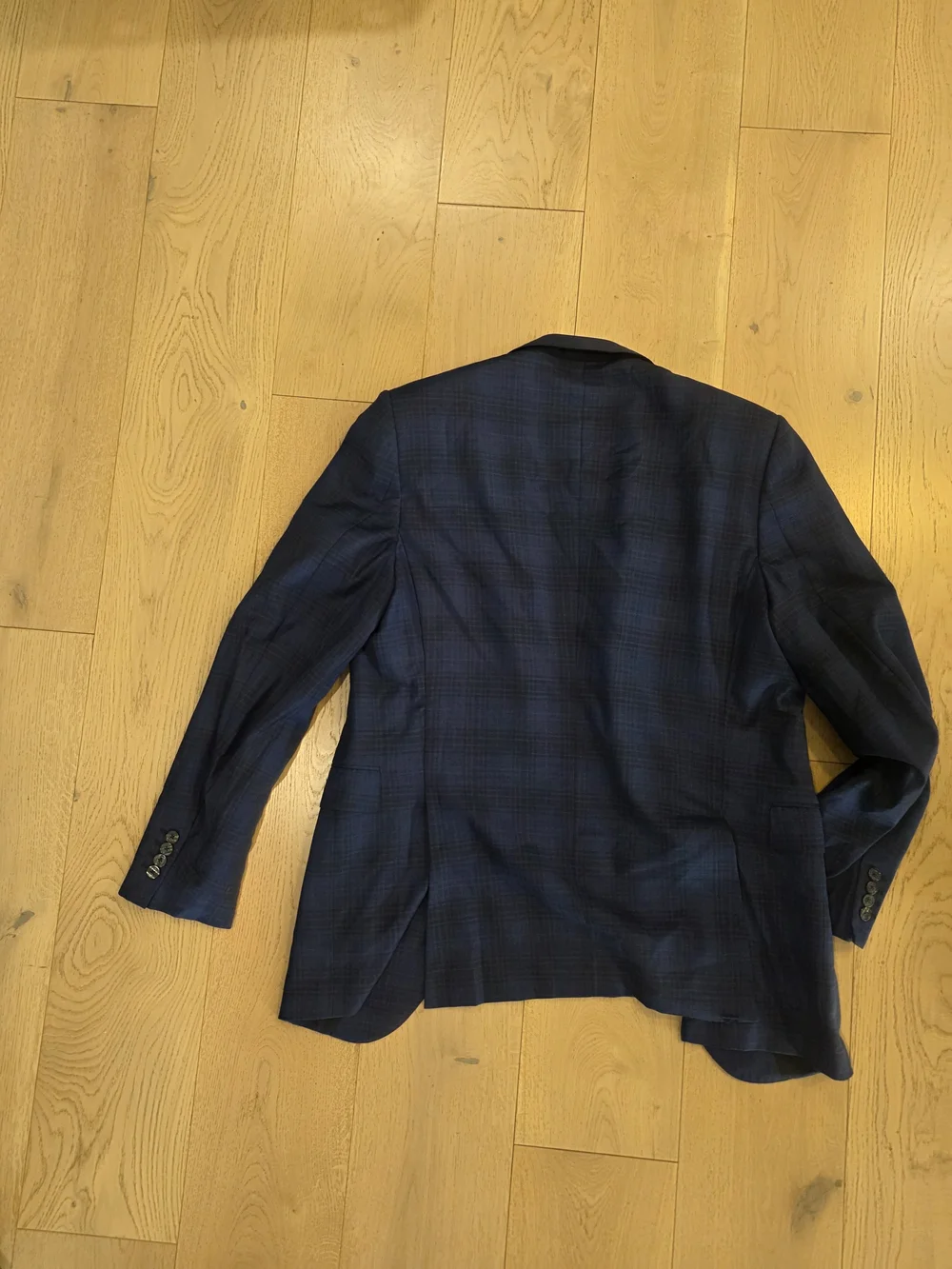 Ermenegildo Zegna Navy Plaid Sport Coat
